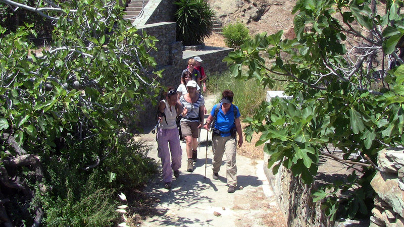 Hiking tours and trekking are a great way to experience the beauty and history on Andros Island.