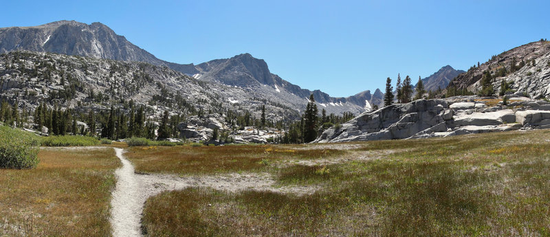 The McGee Pass Trail offers gorgeous views of Mount Crocker and Red and White Mountain.