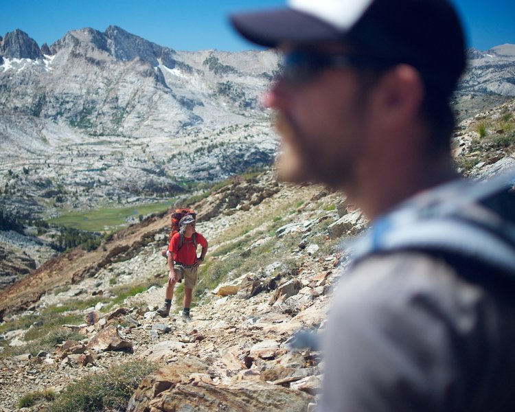 A quick respite will feel pretty good near the top of McGee Pass.