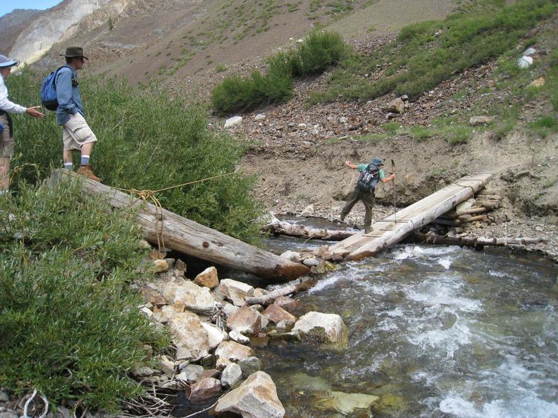 The crossing gets a little loose on McGee Creek.