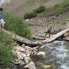 The crossing gets a little loose on McGee Creek.