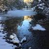 A small cove off of Steel Creek Park Lake makes for beautiful, ice-covered scenery along the Lake Ridge Trail.