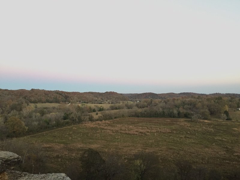 Gorgeous views can be had looking east from the Bluff Overlook Trail.