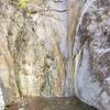 A waterfall at the top of the Fillmore Trail is more of a trickle during dry weather.