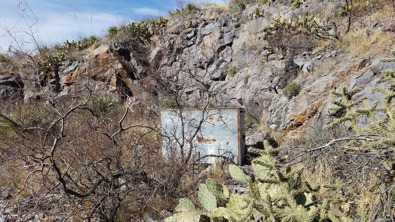 The Modoc Mill Site lives shrouded in a rocky depression.