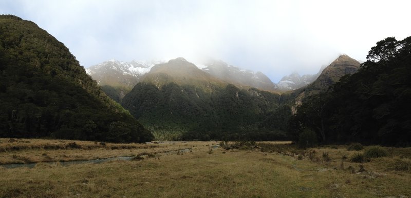 The meandering river and dramatic landscape near Flats Hut makes it worth the trip.