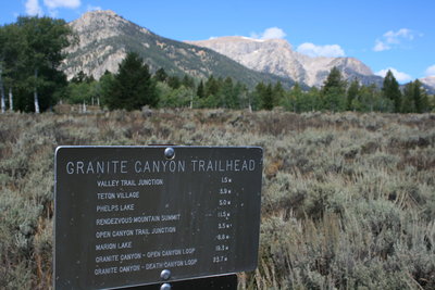 Granite Canyon Hiking Trail Moose Wilson Road Wyoming