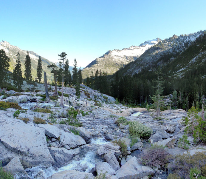 Canyon Creek at sunset offers true serenity when seen from Lower Canyon Creek Lake.