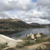 The Green Valley Truck Trail offers great views of Lake Ramona from the top of the earthen dam.