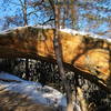 Indian Arch poses for a dramatic photo along the Sheltowee Trace.