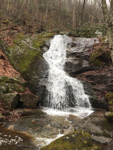 The lower portion of Crabtree Falls is just a short walk from the parking area.