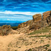 Looking back through the 'gateway' in the rocks, you get a true sense of the area's natural wonder.