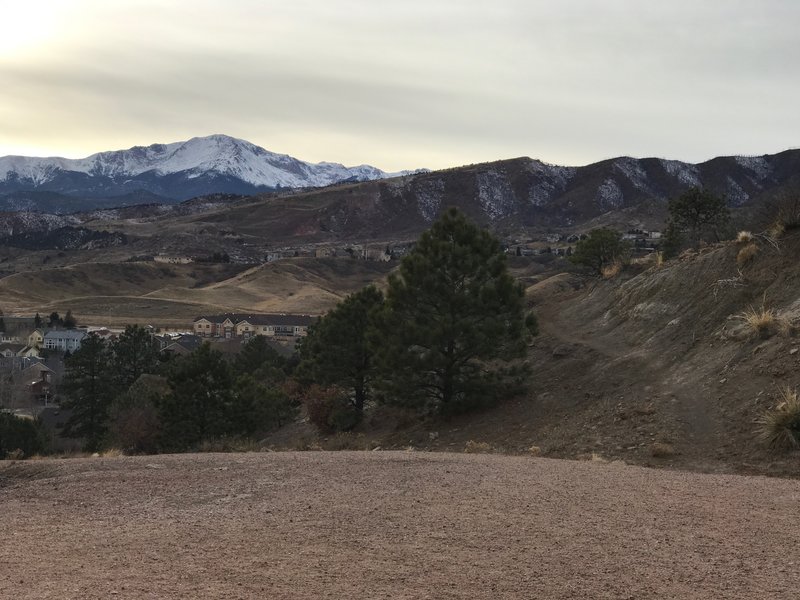 Pike's Peak from the western park entrance.