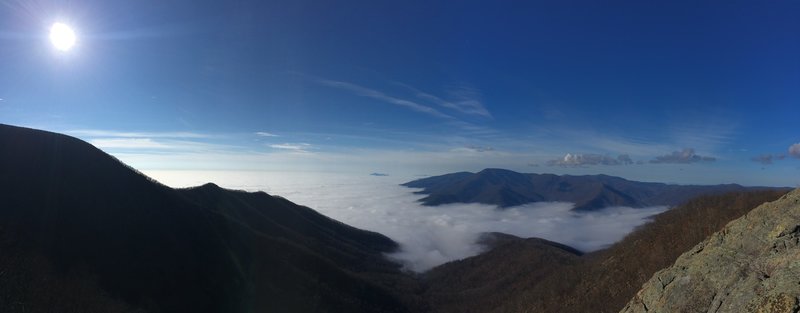 The views keep getting better and better the higher you climb along the Three Ridges Trail.