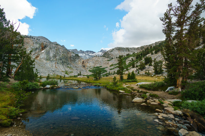 The view gets better and better as you approach Donohue Pass on the John Muir Trail in Yosemite National Park.