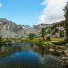 The view gets better and better as you approach Donohue Pass on the John Muir Trail in Yosemite National Park.