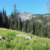 Heading up the Anderson Lake Trail, look to your right to get this gorgeous view of Boulder Mountain.