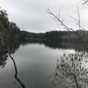 The Yellow Trail follows the southwest bank of Tranquility Lake.