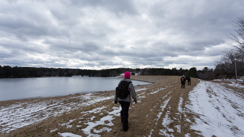 Even in winter, a walk across the dam can be enjoyable.