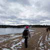 Even in winter, a walk across the dam can be enjoyable.