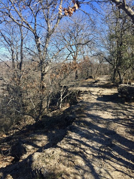 Limestone ledges make for good hiking and scenery. Watch your step!