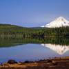 Mt. Hood stands prominently in the distance from the Shoreline Trail. Photo by Gene Blick.