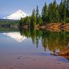 The view over Gone Creek Campground to Mt. Hood from the Southshore Trail is sure to impress. Photo by Gene Blick.