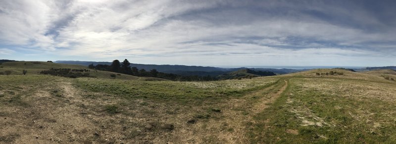 Enjoy this view from the summit of Borel Hill looking west.