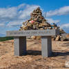 These huge stones were carried up the torne by veterans in memory of their fallen comrades.