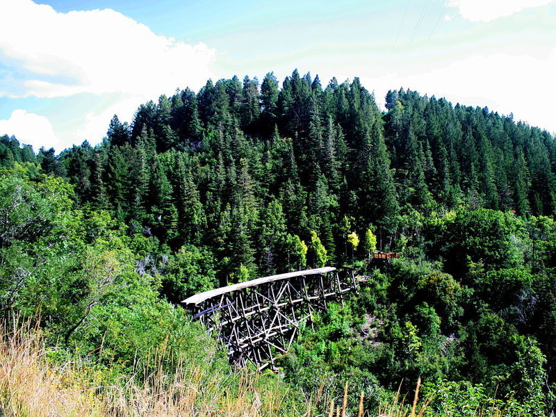 Enjoy this view of the Mexican Canyon Railroad Trestle from the road overlook.