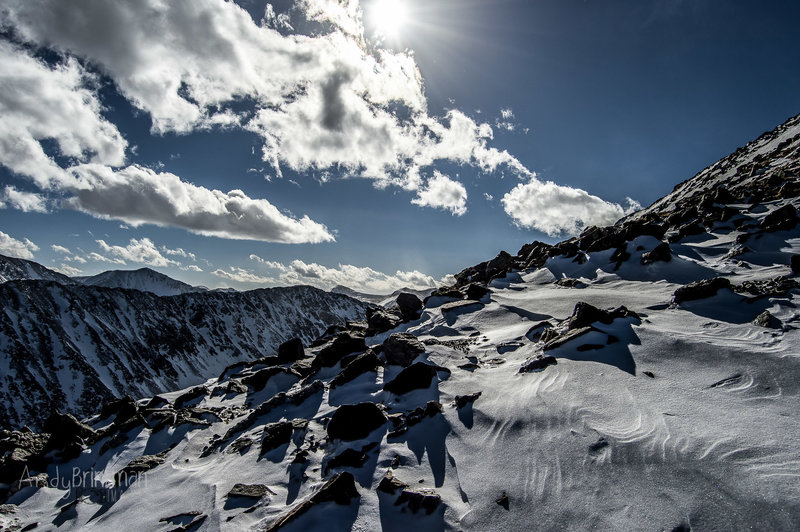 Bask in the gorgeous views of North Star Mountain from the ridge on Quandary Peak.
