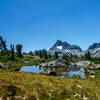 Enjoy gorgeous views of Banner Peak and Mt. Ritter from Island Pass on the John Muir Trail.