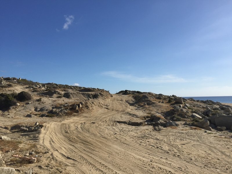 Dusty trails are what you'll find on Cabo Este.