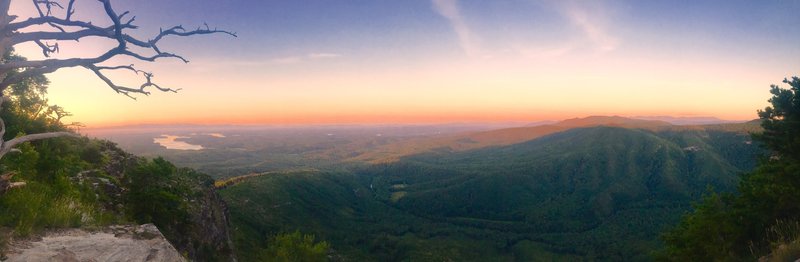 I awoke to one of the most beautiful views the first morning of our hike. I sat in the hammock and took it all in as I watched the sun rise over the horizon!