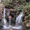 Water cascades through the rocks near the Wapato Lake Accessible Path in Wapato Park.