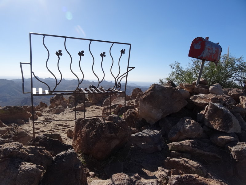 Picket Post Summit offers a pretty unique spot to sit and enjoy the view.