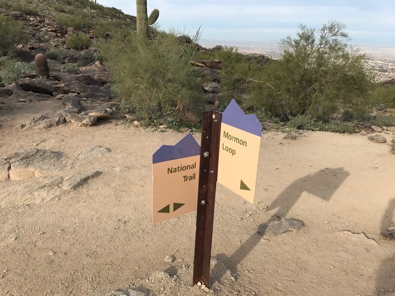 At the end of the Mormon Trail, turn around or follow the sign onto the National Trail or Mormon Loop.