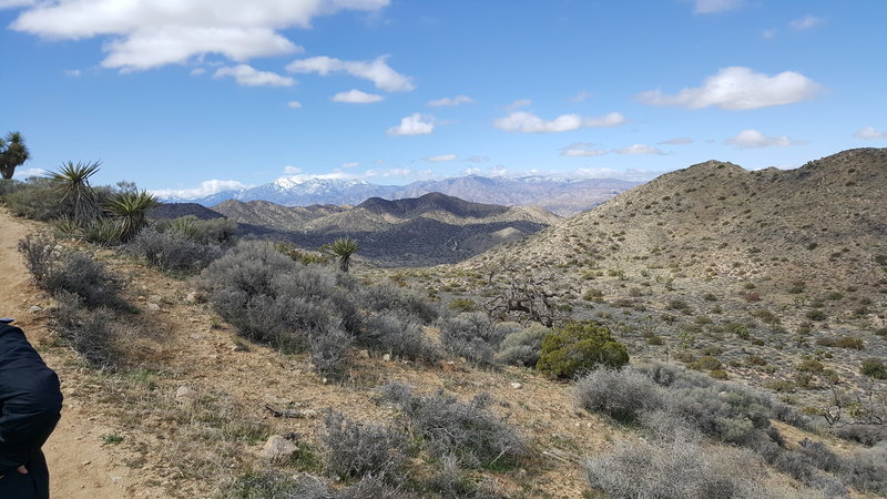 This view awaits from a high point on the trail looking west towards Big Bear.