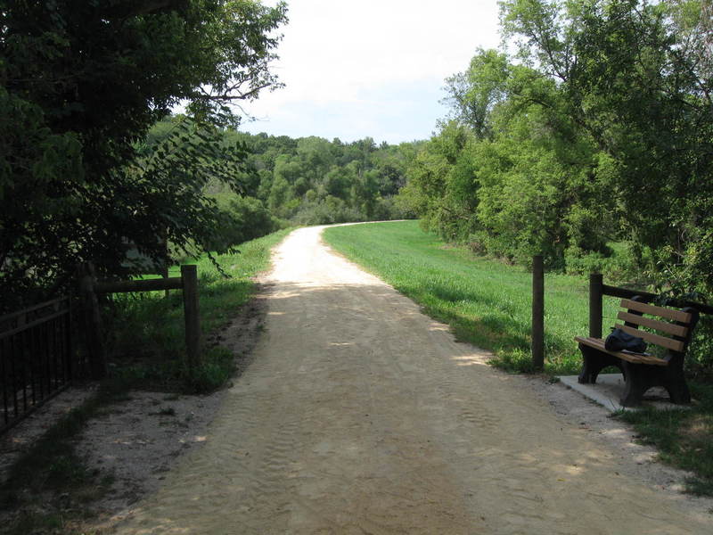 Pass through this fence at the entrance to the Buehler Preserve.