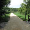 Pass through this fence at the entrance to the Buehler Preserve.