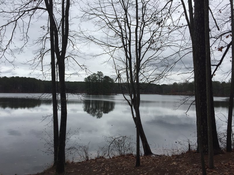 Just after the Grist Mill, you'll have ample opportunities to take in lovely views of the lake.