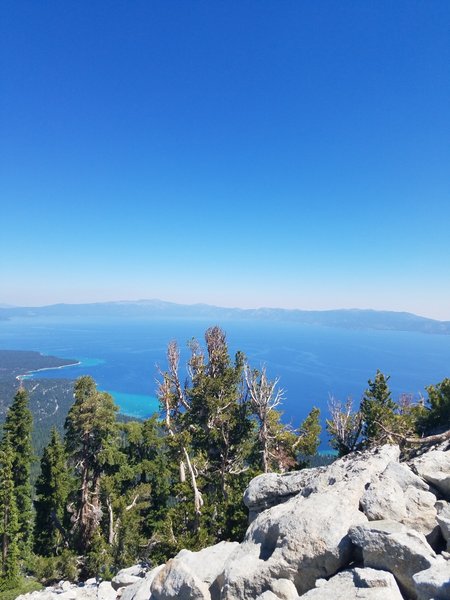 The summit of Rubicon Peak offers phenomenal views out over Lake Tahoe!