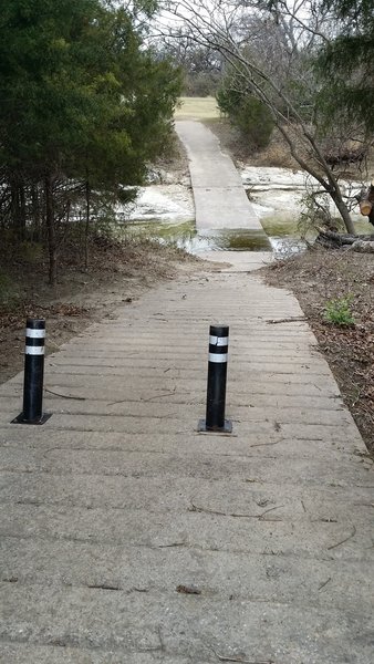 At this point, the trail passes through Beck Creek.