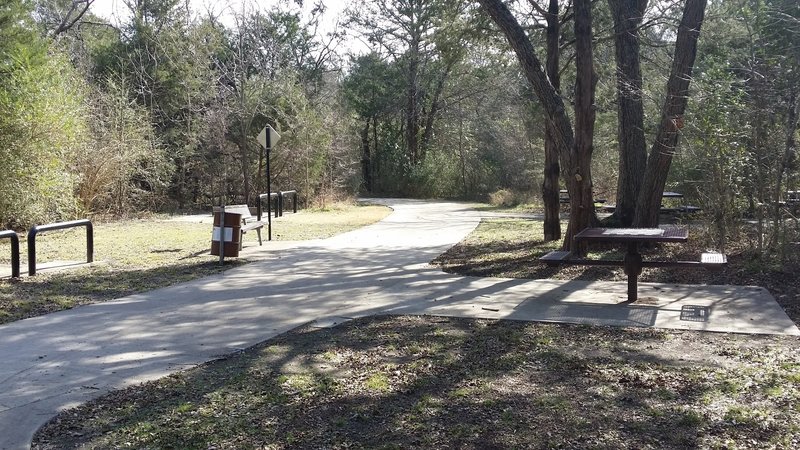 Enjoy plentiful picnic areas in Spring Creek Nature Area.