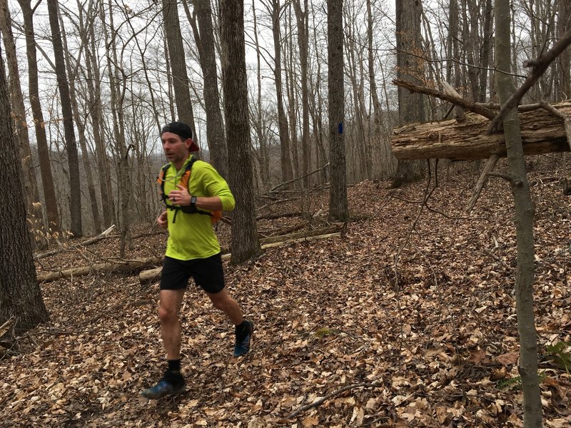 A runner loves the Raymer Hollow Trail.