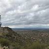 Enjoy this view from the top of the hill – that's the microwave tower to the left. It was kind of a cloudy day, but still good visibility.