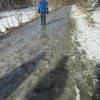 The trail can get just a little icy in the winter!