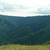 Ridges ripple the Santa Cruz Mountains with Loma Prieta on the left.