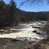 Red Trail follows Sweetwater Creek in its namesake state park.