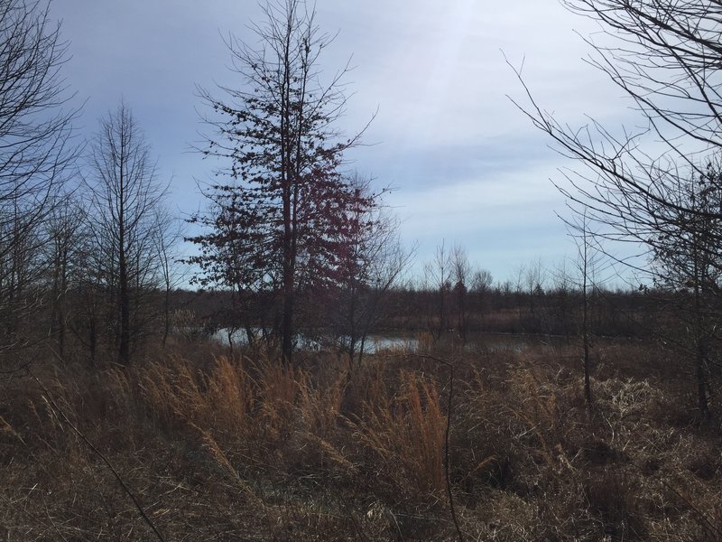 Stonehenge Lake sits alongside the Two Lakes Trail.